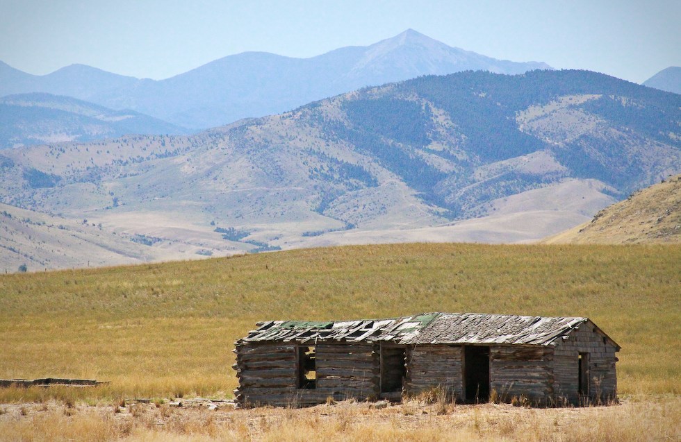 montana barn broken down falling apart cabin mountains dilapidated condemned