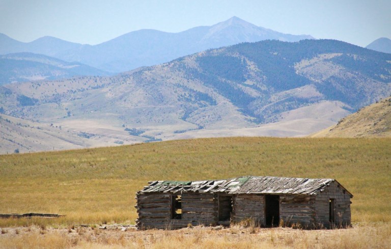 montana barn broken down falling apart cabin mountains dilapidated condemned