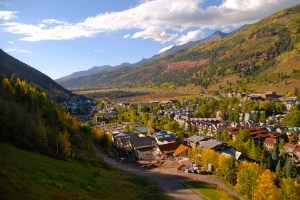 telluride mountain fall colors yellow aspen colorado road town san juan scenic highway