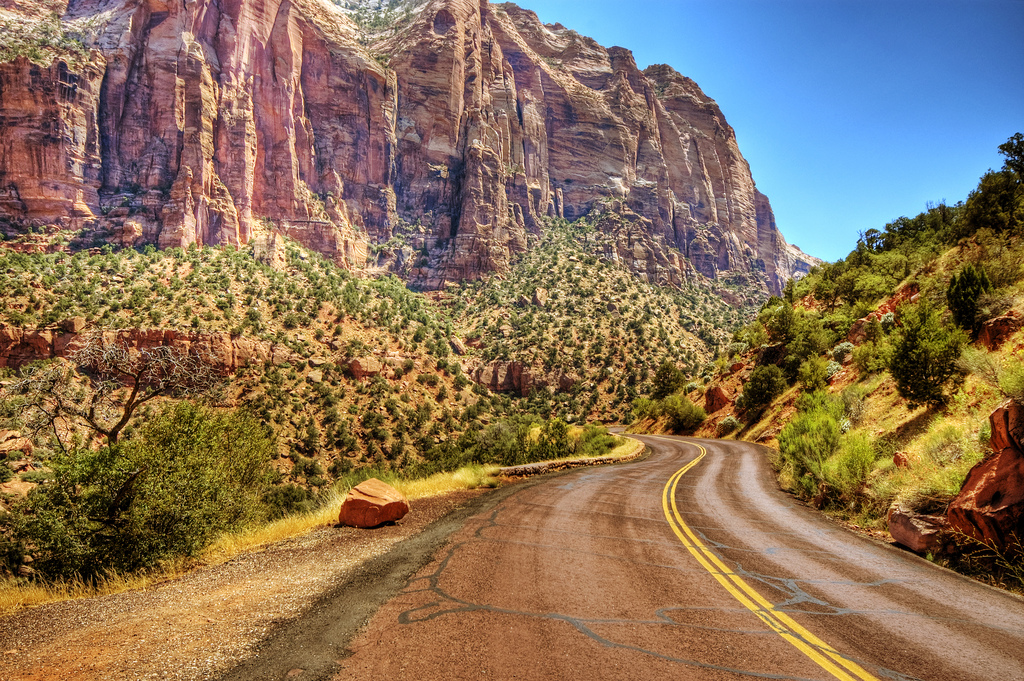 road road-trip zion national park southwest photography highway scenic