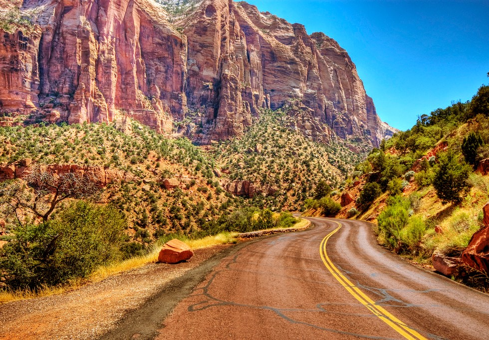 road road-trip zion national park southwest photography highway scenic