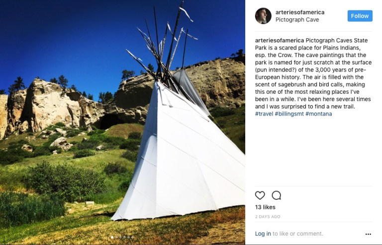 billings, montana, pictograph caves state park, america, road trip, travel, explore local